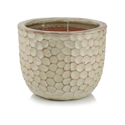 Donica mrozoodporna kremowa 31 cm