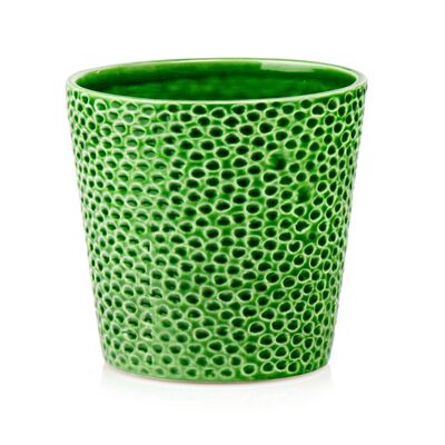 Osłonka ceramiczna zielona 13 cm