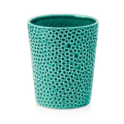 Osłonka ceramiczna turkusowa 11 cm