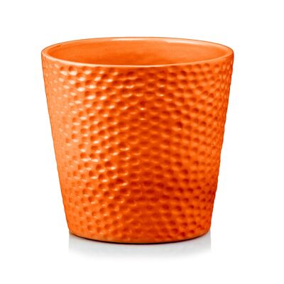 Osłonka ceramiczna musztardowa ciemna 13 cm