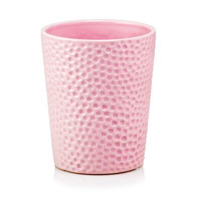 Osłonka ceramiczna różowa 11 cm