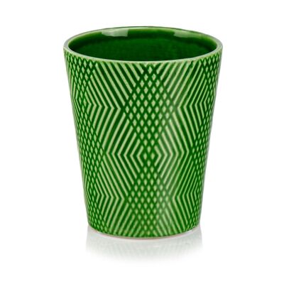 Osłonka ceramiczna zielona 15 cm