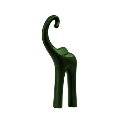 Figurka ceramiczna Słoń, zielony połysk symbol 2114