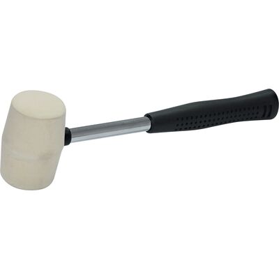 Młotek gumowy blacharski 450 g fi 65 mm biały rękojeść metal - guma