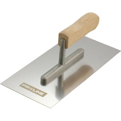 Paca nierdzewna 270 x 130 mm ząb 4 x 4 rączka drewno otwór aluminium PROLINE