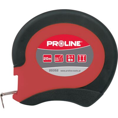 Miara 10 m x 13 mm taśma stalowa pokryta nylonem obudowa zamknięta Proline