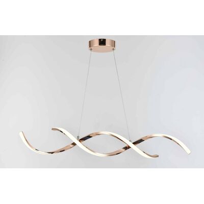Lampa wisząca Jersey różowe złoto LED 21W