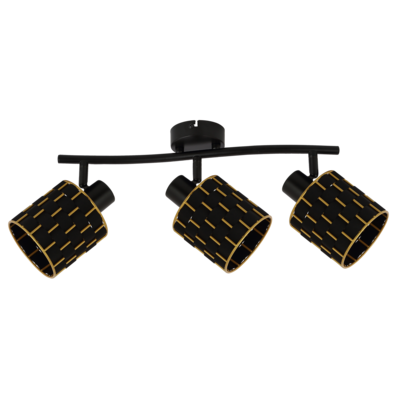 Listwa Thiago czarna 3x E14 40W