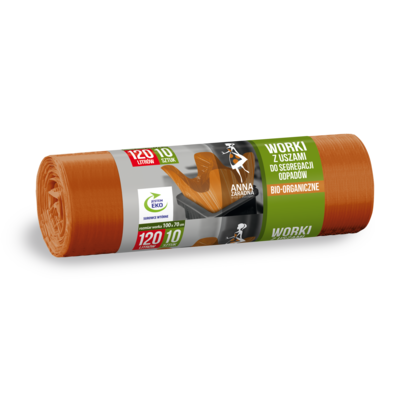 Worki do segregacji bio 120 l 10 sztuk