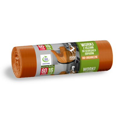 Worki do segregacji 60 l bio 16 sztuk