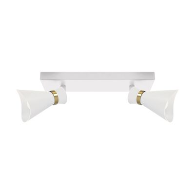 Oprawa ścienno-sufitowa LORETA SPT E14 2L  white/golden strühm