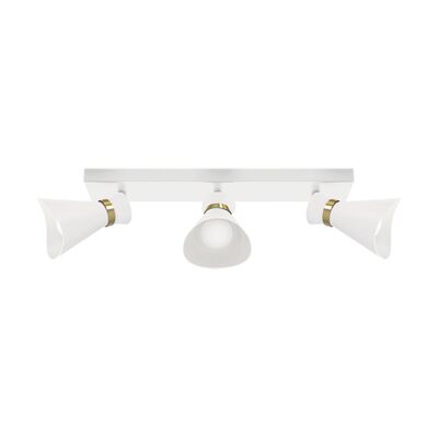 Oprawa ścienno-sufitowa LORETA SPT E14 3L  white/golden strühm