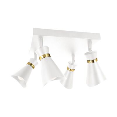 Oprawa ścienno-sufitowa LORETA SPT E14 4D  white/golden strühm