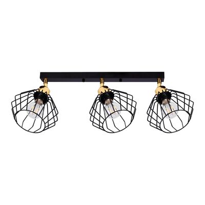 Lampa sufitowa DEBE KingBerry 3xE27 10 W czarno-złoty
