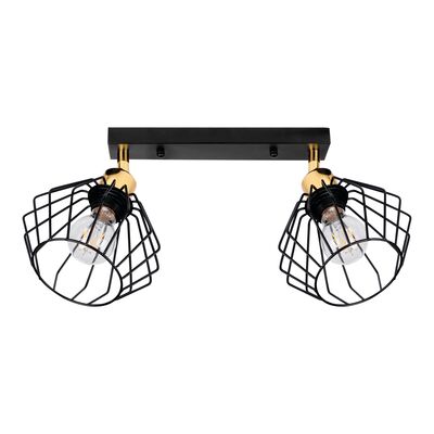 Lampa sufitowa DEBE KingBerry 2xE27 10 W czarny/złoty
