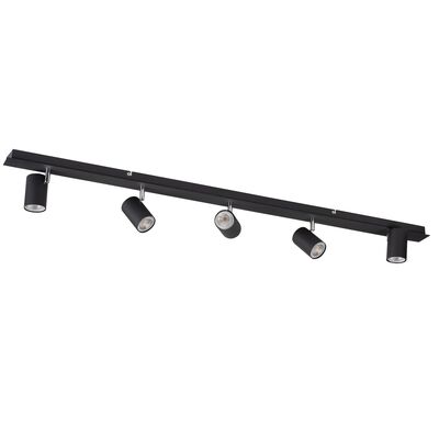Lampa sufitowa Evalo 5xGU10 10 W czarny