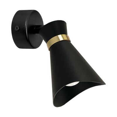 Oprawa ścienno-sufitowa LORETA SPT E14 black/golden strühm