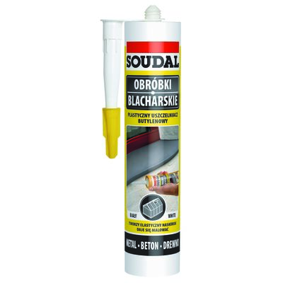 Uszczelniacz budowlany butylenowy biały 300 ml