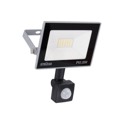 Naświetlacz z czujnikiem ruchu KROMA led S 20 w GREY CW STRÜHM