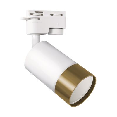 Oprawa do zamontowania na szynoprzewodzie PUZON TRA GU10  white/gold strühm