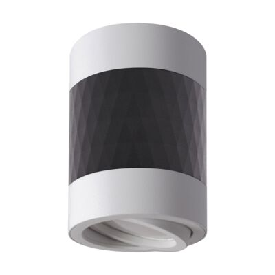 Oprawa sufitowa PIANO D WL GU10 black/ white strühm