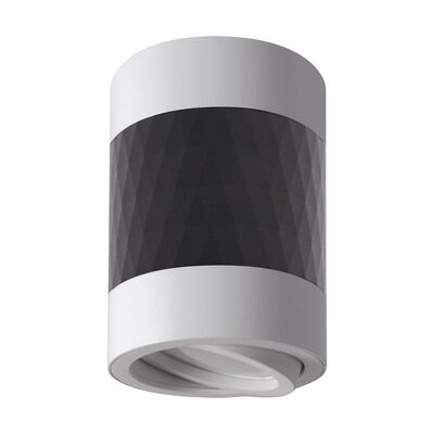 Oprawa sufitowa PIANO D WL GU10 black/ white strühm