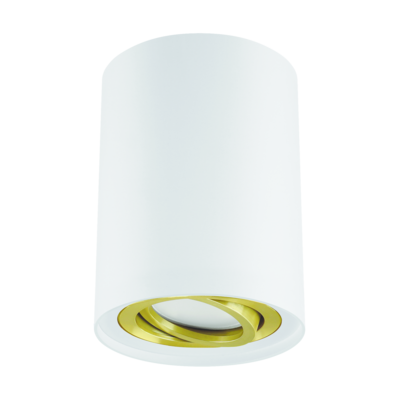 Oprawa sufitowa HARY C GU10 white/golden strühm