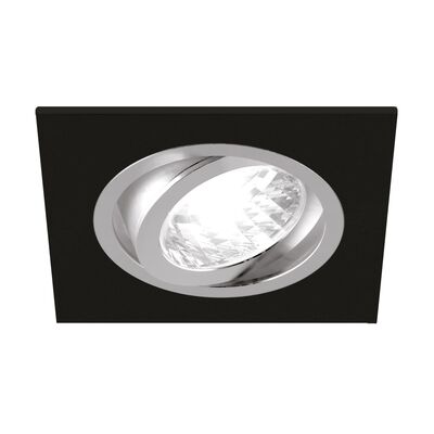 Sufitowa oprawa punktowa ALUM D MAT black/chrome strühm
