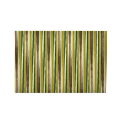Mata stołowa PVC 45 x 30 cm  paski zielone