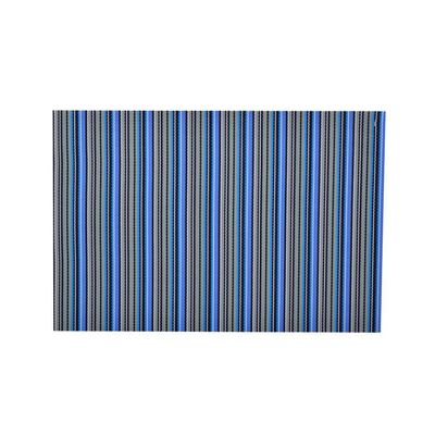 Mata stołowa PVC 45 x 30 cm paski niebieskie