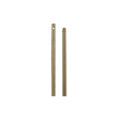 Kij drewniany 120 cm lakierowany z gwintem metalowym