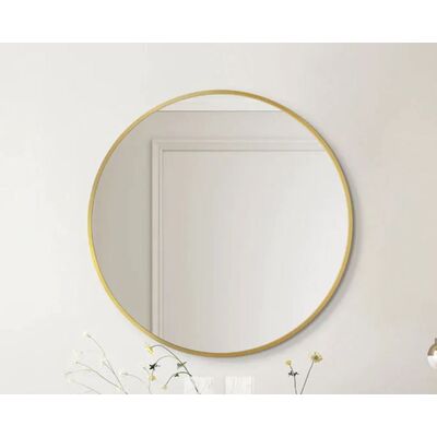 Lustro Round Gold 70 x 70 cm