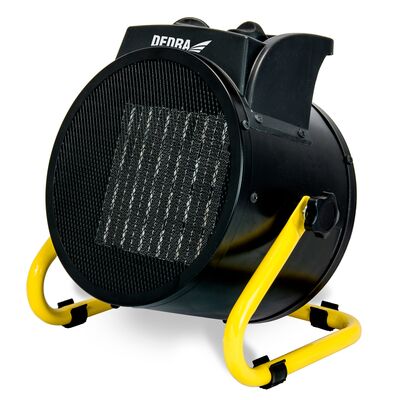 Nagrzewnica elektryczna PTC 2,0 kW okrągła czarna DED9930C DEDRA