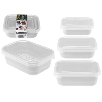 Zestaw pojemnik na żywność 1100 / 710 / 410 ml 3 sztuki