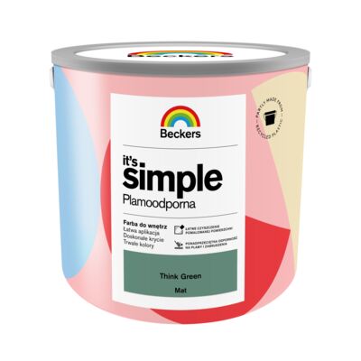 Farba plamoodporna IT'S SIMPLE Think Green 2,5 l Beckers