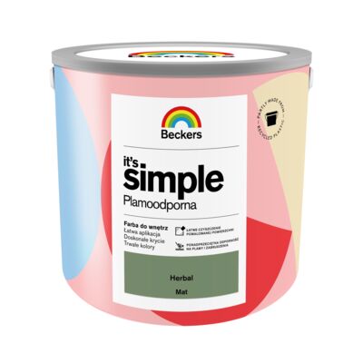 Farba plamoodporna IT'S SIMPLE Herbal 2,5 l Beckers