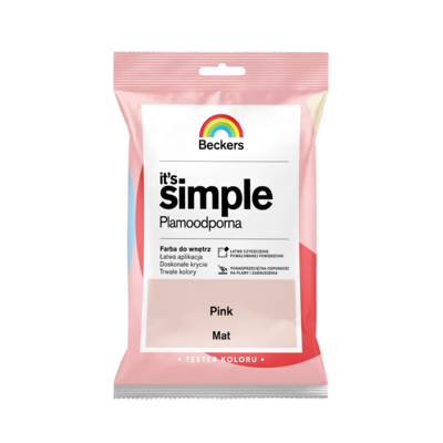Farba plamoodporna IT'S SIMPLE Tester Pink Beckers