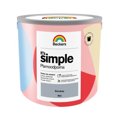 Farba plamoodporna IT'S SIMPLE Smokey 2,5 l Beckers