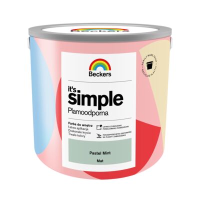 Farba plamoodporna IT'S SIMPLE Pastel Mint 2,5 l Beckers