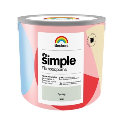 Farba plamoodporna IT'S SIMPLE Spring 2,5 l Beckers