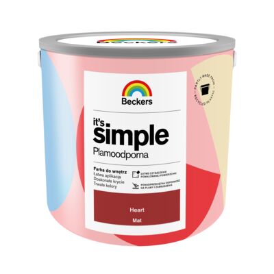 Farba plamoodporna IT'S SIMPLE Heart 2,5 l Beckers