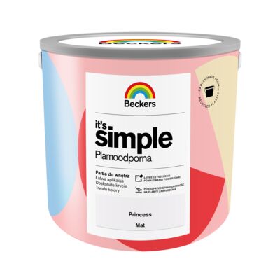 Farba plamoodporna IT'S SIMPLE Princess 2,5 l Beckers