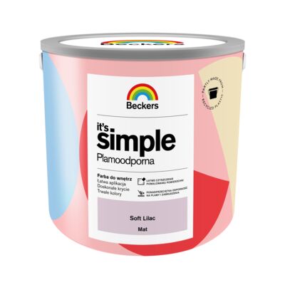 Farba plamoodporna IT'S SIMPLE Soft Lilac 2,5 l Beckers