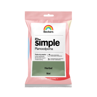 Farba plamoodporna IT'S SIMPLE Tester Herbal Beckers
