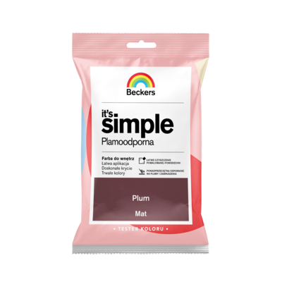 Farba plamoodporna IT'S SIMPLE Tester Plum Beckers