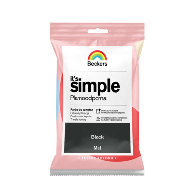 Farba plamoodporna IT'S SIMPLE Tester Black Beckers
