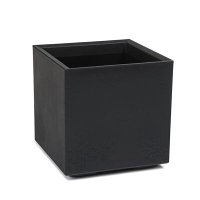 Kwietnik KARO 40 x 40 x 40 cm beton czarny