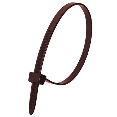 Nylonowe opaski zaciskowe brązowe 7,6 x 370 mm 100 sztuk