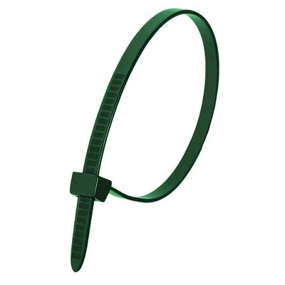 Nylonowe opaski zaciskowe zielone 7,6  x  37 0 mm 100 sztuk