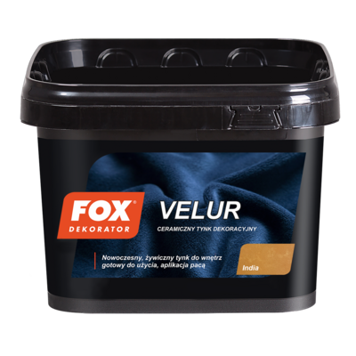Tynk żywiczny Velur 004 india 5 kg FOX Dekorator